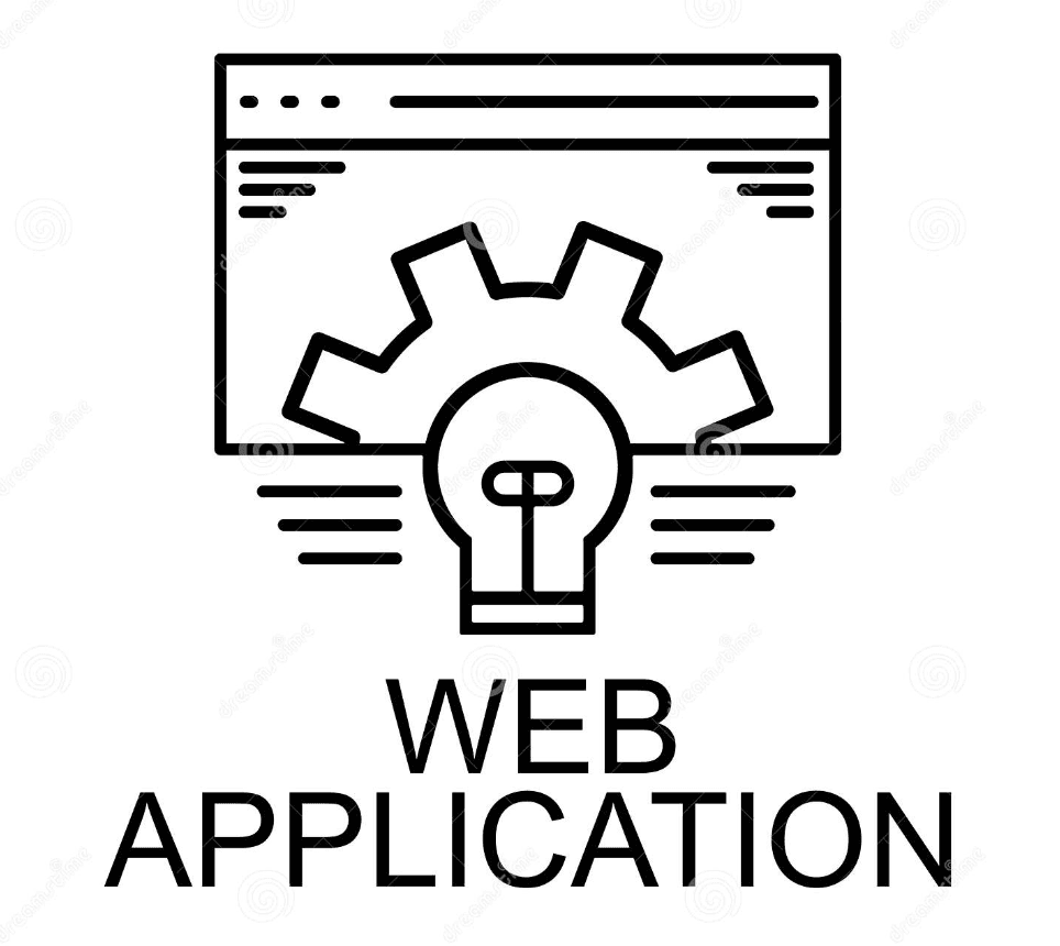Illustration of responsive web application screens